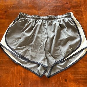 Nike Dry Tempo Shorts - Gray/White/Dark Gray- Size 1X